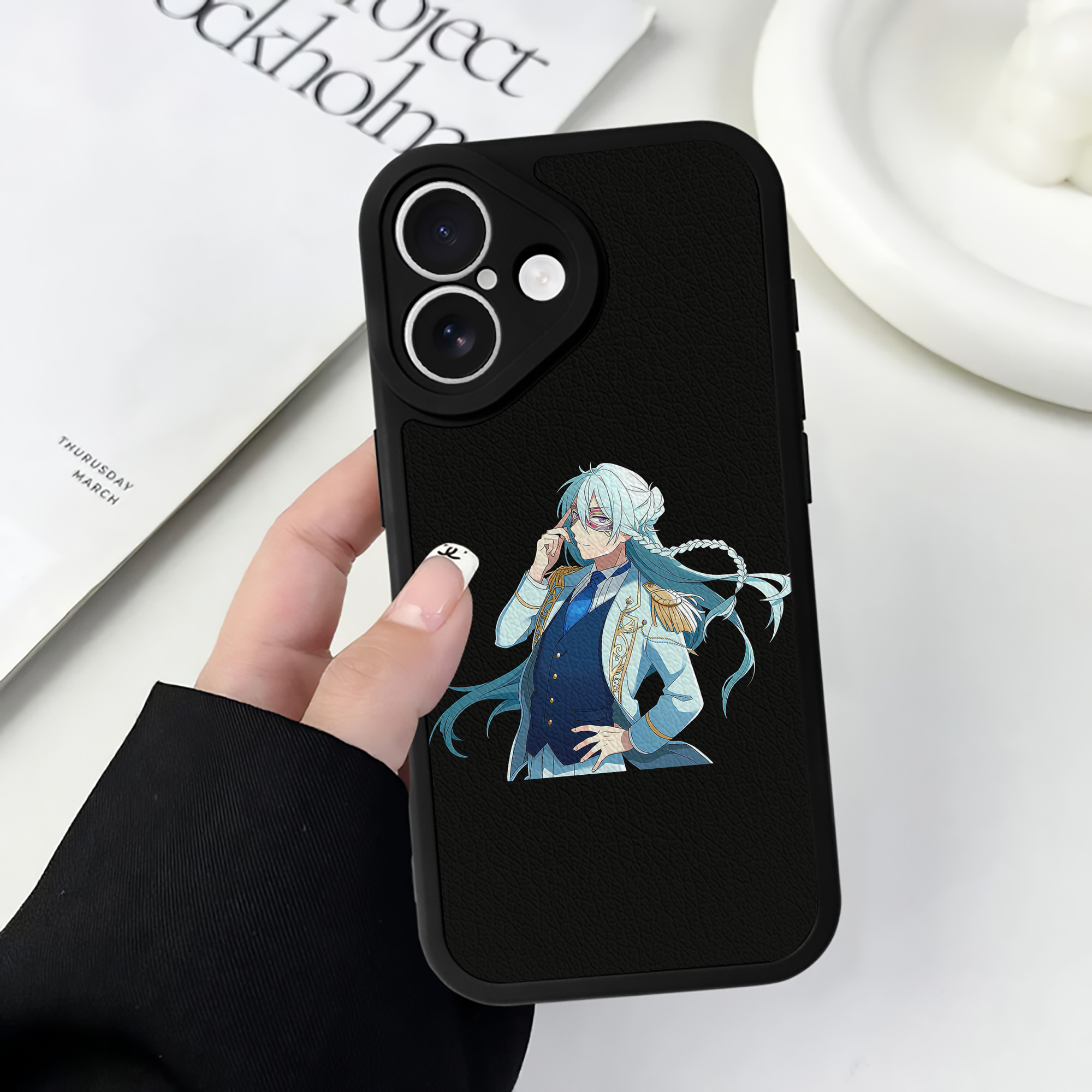 （画像用） あんさんぶるスターズ! Ensemble Stars 【iPhone 16シリーズ対応】シリコンスマホケース（レザー調） 材質：シリコン